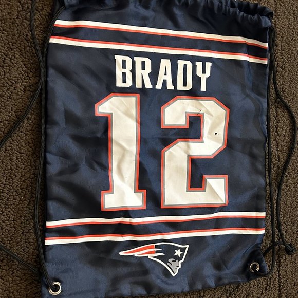 NFL Forever New England Patriots Tom Brady Drawstring Bag/Backpack - Picture 1 of 3